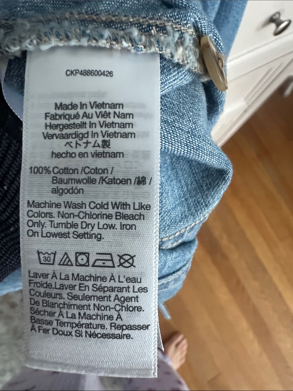 BNWT Madewell Pale Blue Denim Shirt - Picture 6 of 6